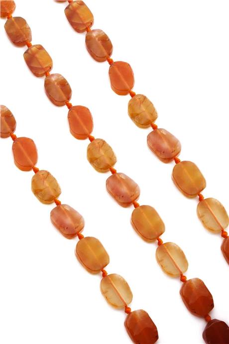 Akik Taşı Oval Kesim Parlak 12x15mm Doğal Taş Dizi [AA]