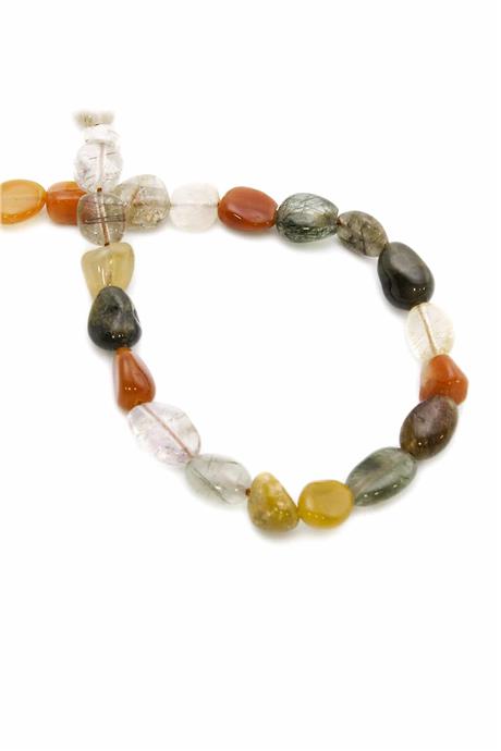 Akik Karışık Doğal Taş Amorf Kesim 6x8mm Dizi