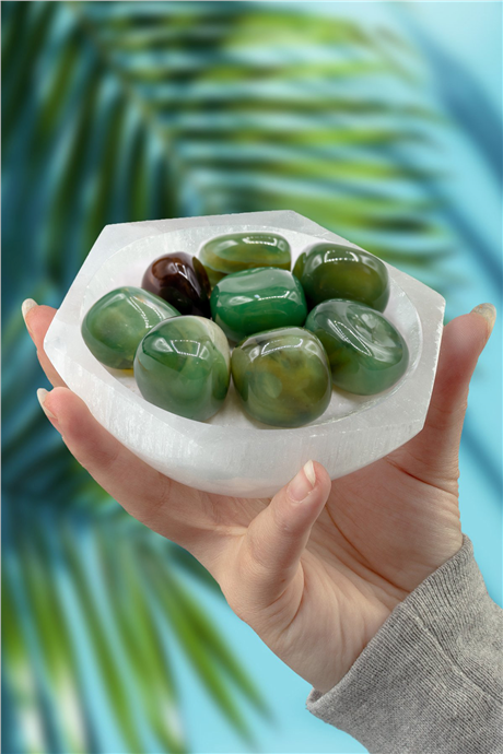 Akik Taşı Tamburlanmış Kütle - 100 Gram