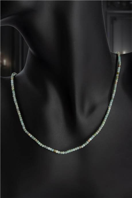 Amazonit Doğal Taş Faset Küp Kesim 2mm Kolye