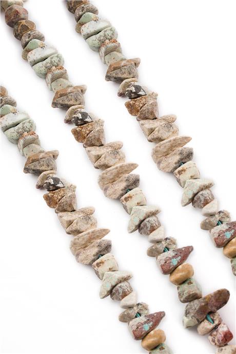 Amazonite Natural Stone Crude Mass Cut 14x7mm String Of Beads