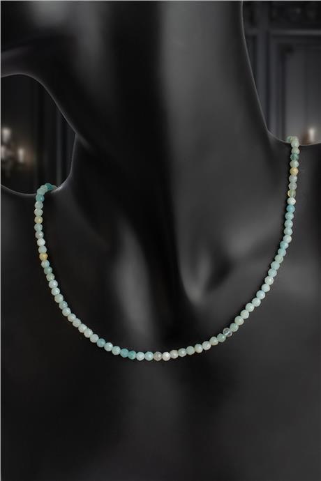 Amazonit Doğal Taş Kristal Küre Kesim 3mm Kolye