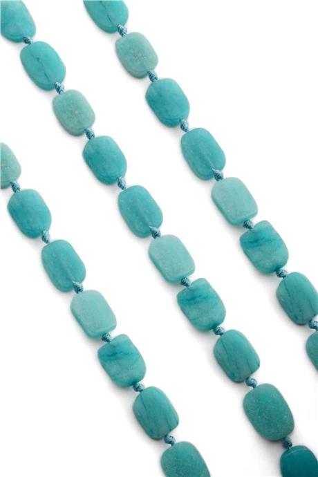 Amazonit Doğal Taş Parlak Oval Kesim 12x15mm Dizi [AA]