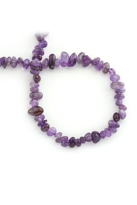 Amethyst Natural Stone Amorphous Cut String Of Beads