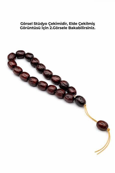 Andız Ağacı Bordo Renkli Kokulu 20 li Tesbih