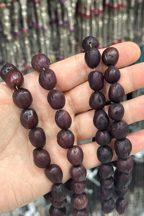 Andız Ağacı Bordo Renkli Kokulu 20 li Tesbih
