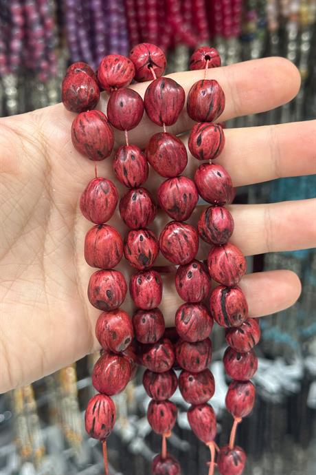 Andız Ağacı Kırmızı Renkli Kokulu 20 li Tesbih