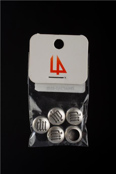 Antik Gümüş Yuvarlak Başak Burç Tek Delik 11x5mm Takı Aparatı