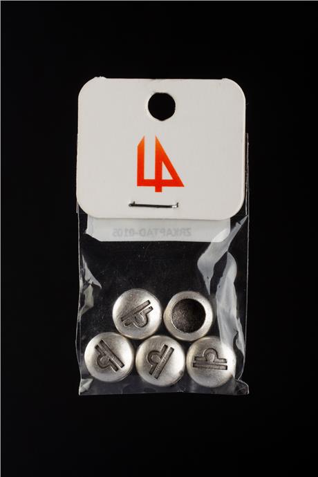 Antik Gümüş Yuvarlak Terazi Burç Tek Delik 11x5mm Takı Aparatı