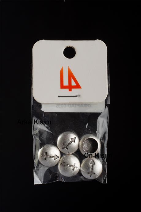 Antik Gümüş Yuvarlak Yay Burç Tek Delik 11x5mm Takı Aparatı