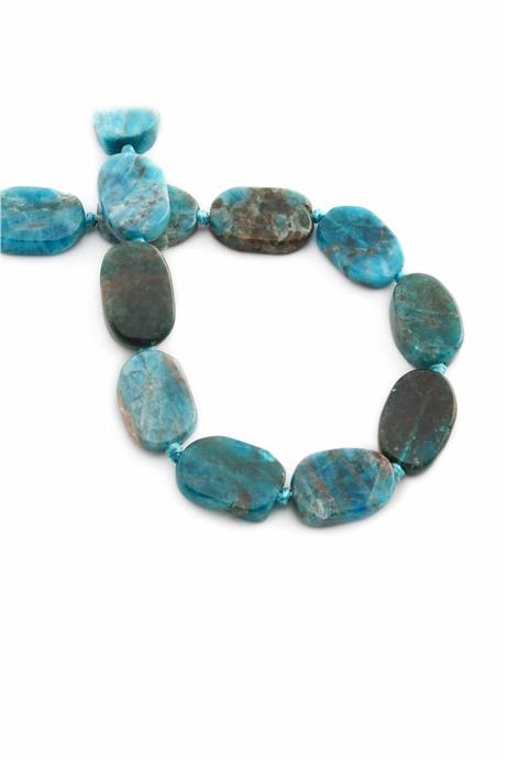 Apatit Taşı Elips Kesim 11x16mm Doğal Taş Dizi