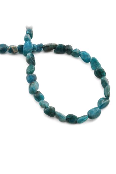 Apatite Natural Stone Tumbler Cut 6x8mm String Of Beads