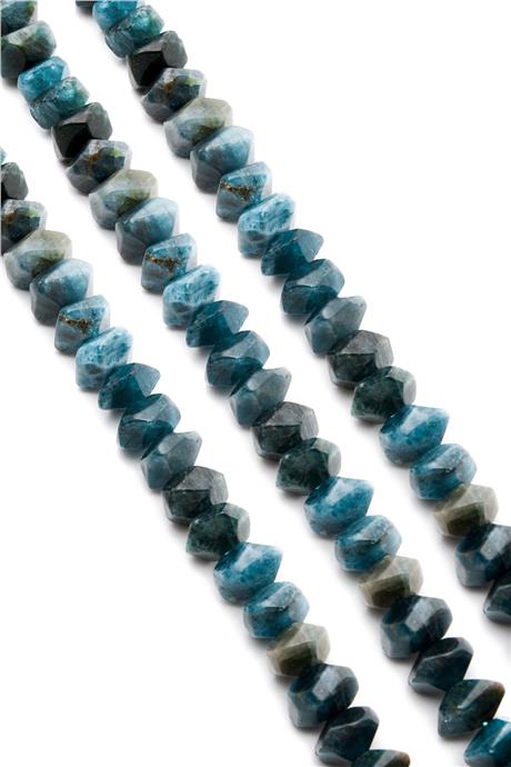 Apatit Taşı Parlak Rondela Kesim 10x7mm Dizi AA