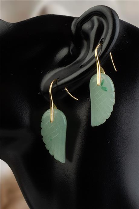 Aventurın Doğal Taş Küpe