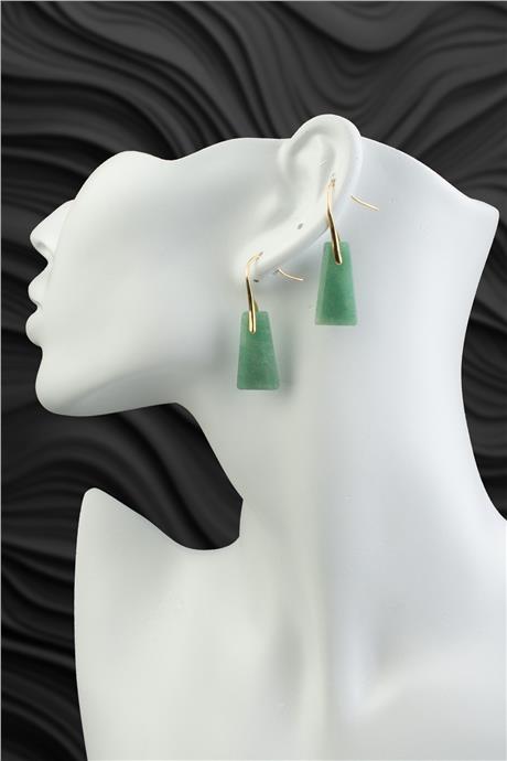 Aventurın Doğal Taş Küpe