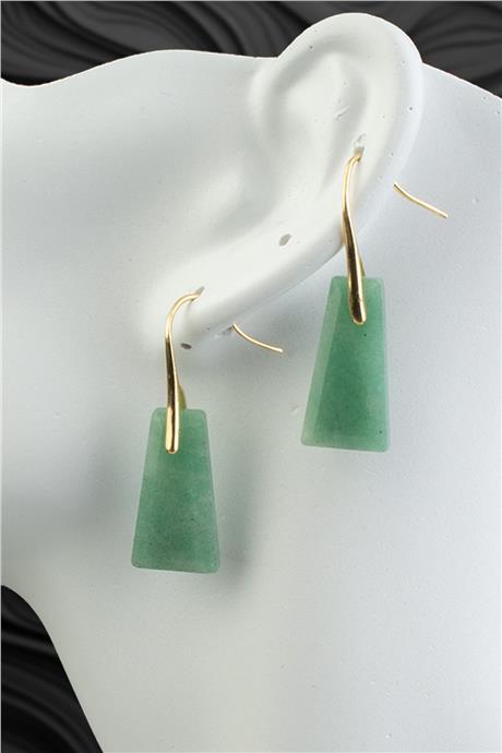 Aventurın Doğal Taş Küpe