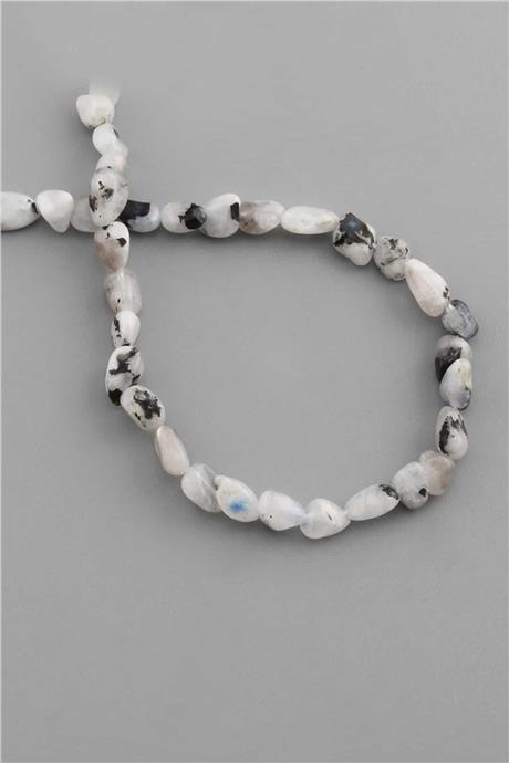 Ay Taşı Doğal Taş Tımbıl Kesim 6X8mm Dizi