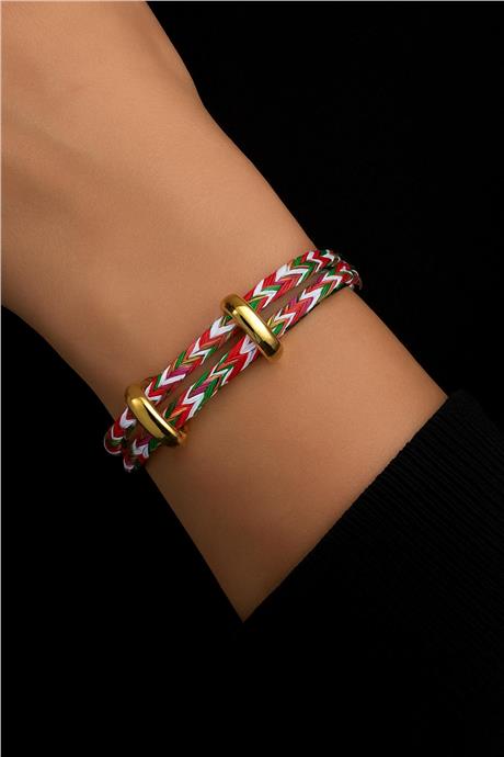 Ayarlanabilir Açık Karışık Renkli Örme Çelik Bileklik