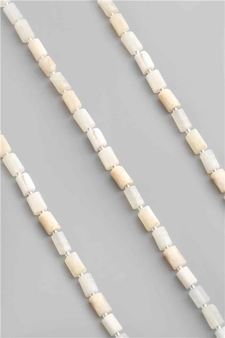 Aytaşı Doğal Taş Parlak Silindir Kesim 7x12mm Dizi [AA]