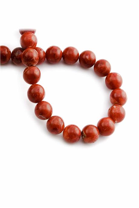 Bambu Mercan Ağacı Bordo Küre Kesim 10mm Dizi