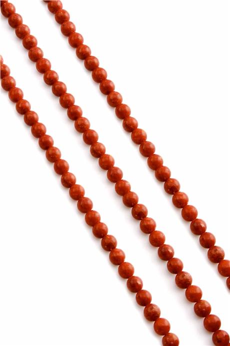 Bambu Çim Mercan Ağacı Bordo Küre Kesim 7mm Dizi