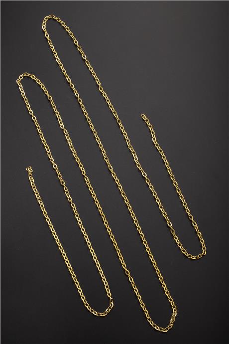 Çelik Altın Zincir 1m