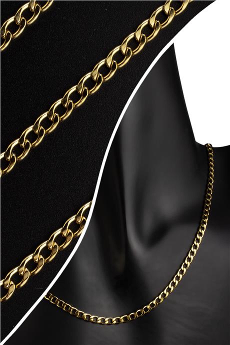 Çelik Altın Zincir 1m