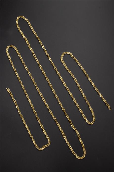 Çelik Altın Zincir 1m