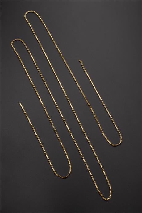 Çelik Altın Zincir 1m