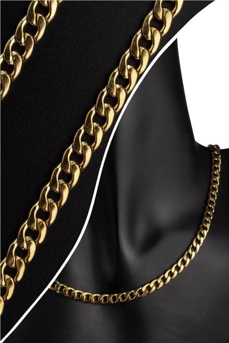 Çelik Altın Zincir 1m