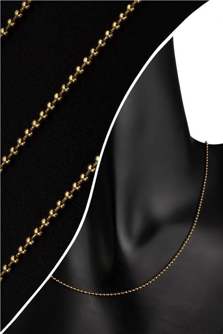 Çelik Altın Zincir 1m