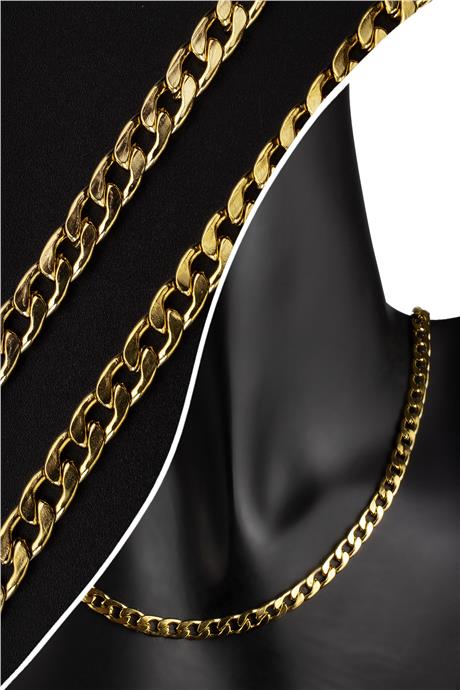 Çelik Altın Zincir 1m
