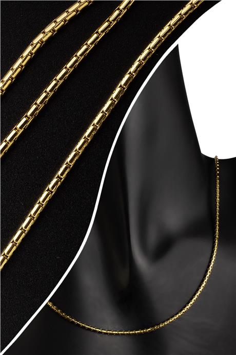 Çelik Altın Zincir 1m