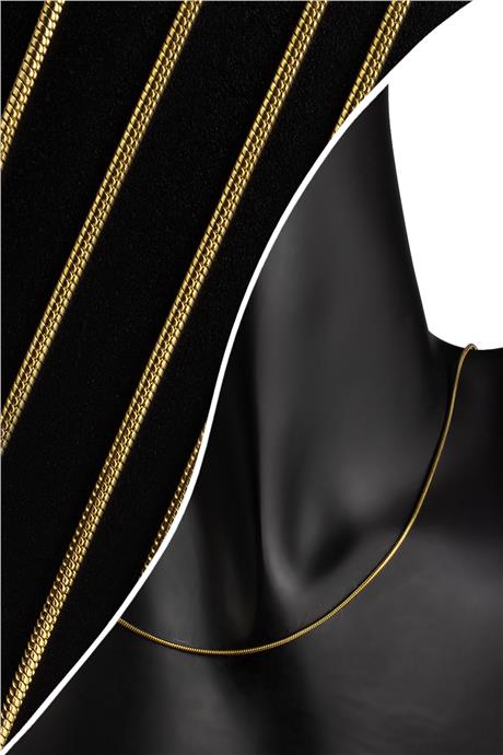 Çelik Altın Zincir 1m