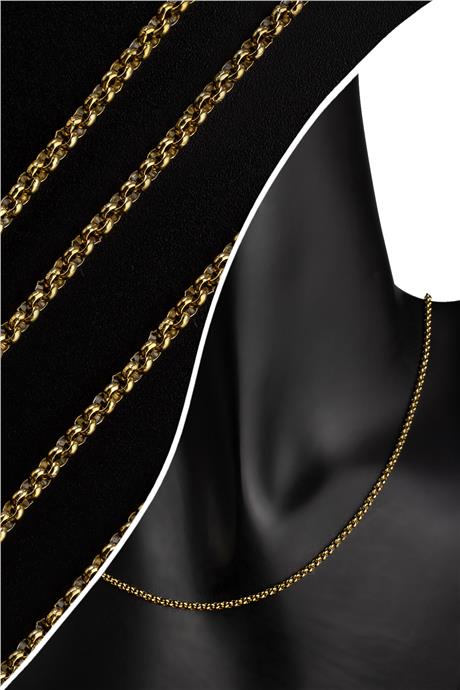 Çelik Altın Zincir 1m