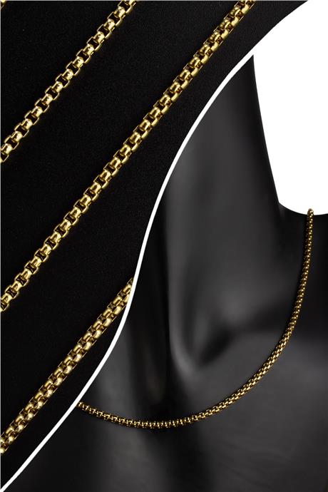 Çelik Altın Zincir 1m