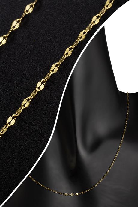 Çelik Altın Zincir 1m