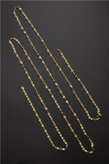 Çelik Altın Zincir 1m