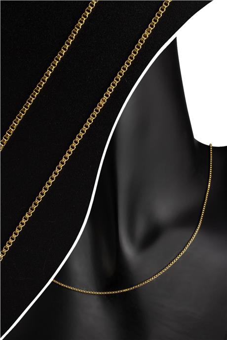 Çelik Altın Zincir 1m