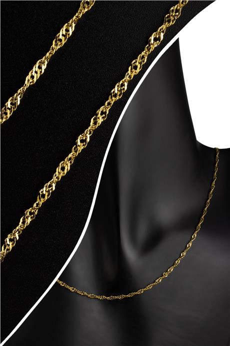 Çelik Altın Zincir 1m
