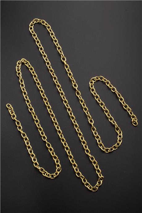 Çelik Altın Zincir 1m