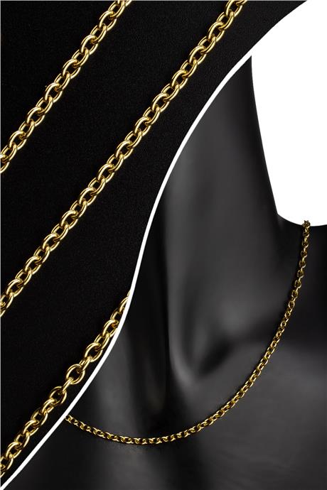 Çelik Altın Zincir 1m