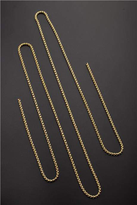 Çelik Altın Zincir 1m