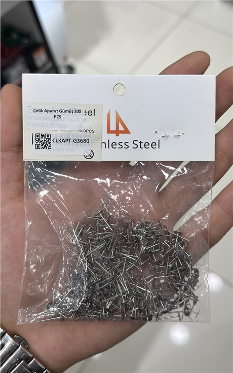 Çelik Aparat Gümüş 300 PCS