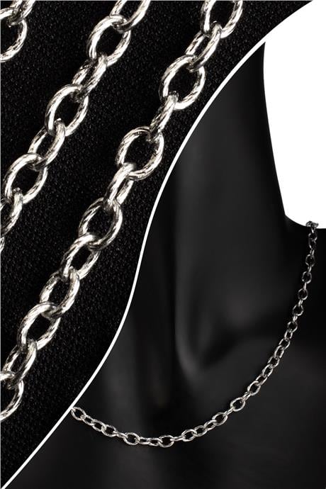 Çelik Gümüş Zincir 1m