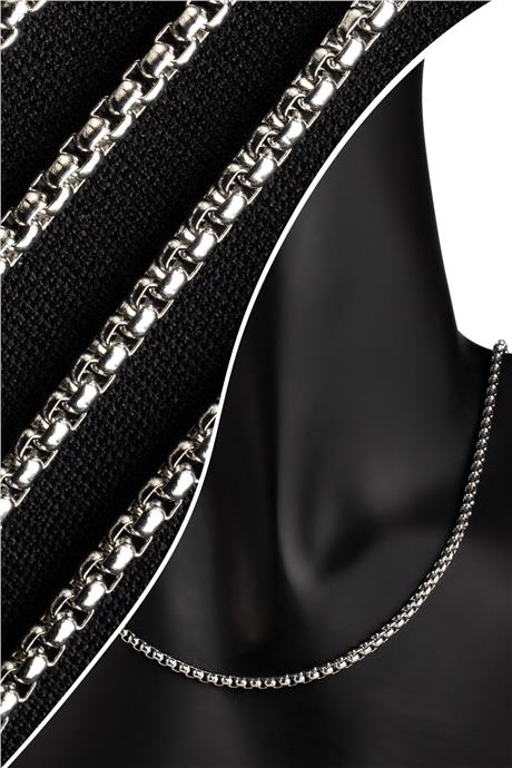 Çelik Gümüş Zincir 1m