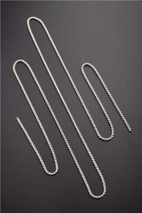 Çelik Gümüş Zincir 1m