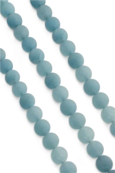 Sıkma Mat Buz Mavisi Küre Kesim 10mm Dizi