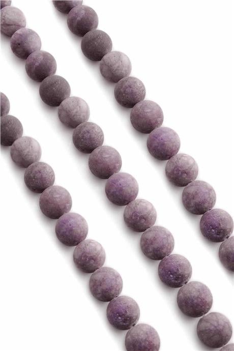 Sıkma Mat Lila Küre Kesim 10mm Dizi