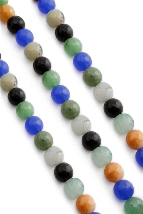 Sıkma Parlak MİX Faset Kesim 10mm Dizi